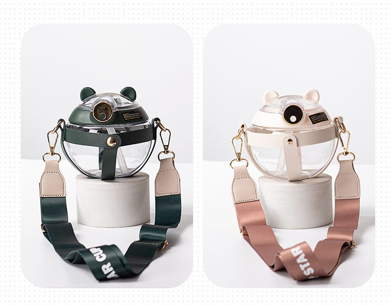 650ML魔法球塑料杯夏季高颜值网红吸管大肚杯（彩盒）