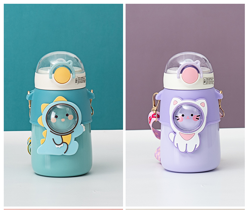 600ML软萌动物保温杯316不锈钢小清新少女心水杯