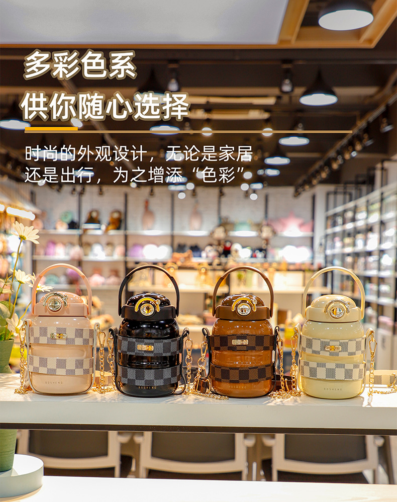 800ML金韵霞光保温杯316不锈钢大容量高颜值水杯