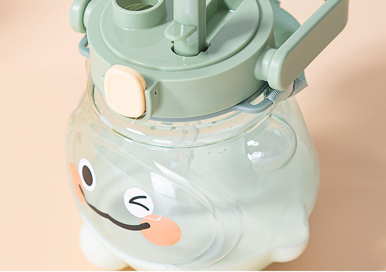 1000ML二代水杯卡通可爱双饮塑料杯（彩盒）