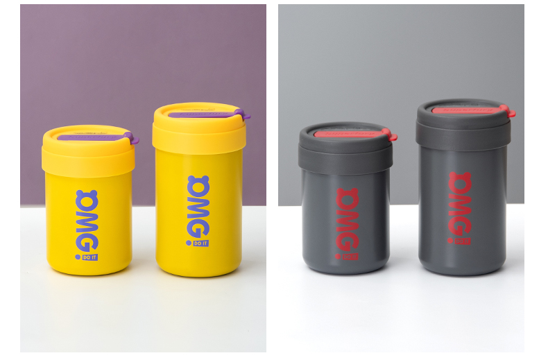 340ML时尚简约吨吨保温杯304不锈钢迷你便携吸管杯