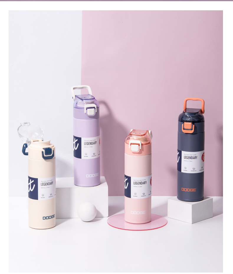 500ML小LOGO道奇瓦力休闲保温杯316不锈钢直饮杯