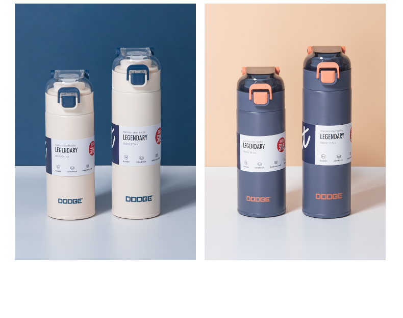 500ML小LOGO道奇瓦力休闲保温杯316不锈钢直饮杯