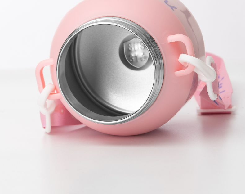 780ML卡通抱抱动物保温杯304不锈钢可爱吸管水杯