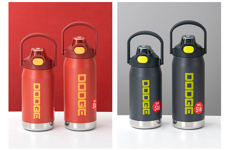 1200ML道奇矫健双饮保温杯316不锈钢大容量保温壶