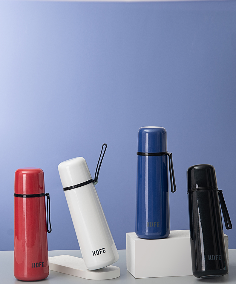 450ML字母U型休闲保温杯户外运动旅行便携提手杯子