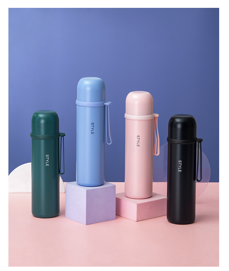 450ML清雅子弹头小清新系列保温杯304不锈钢便携水杯