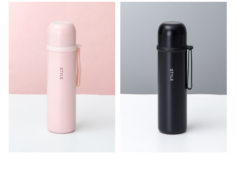 450ML清雅子弹头小清新系列保温杯304不锈钢便携水杯