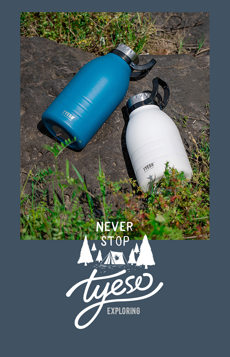 1500ML大容量手提运动户外保温杯304不锈钢水杯