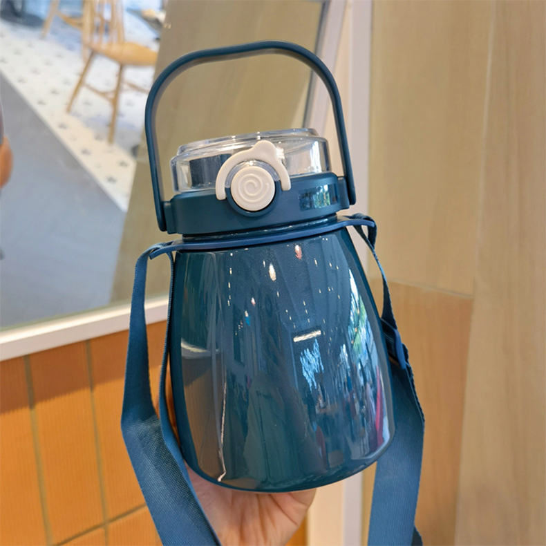 1000ML吨吨畅饮大肚保温杯304不锈钢大容量弹盖水杯