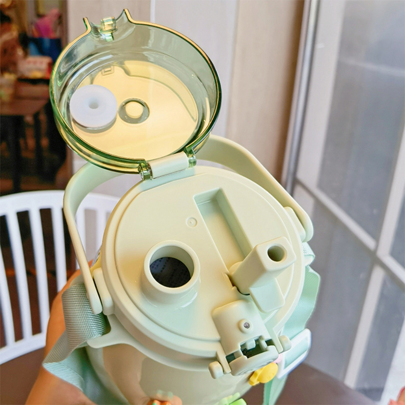 1000ML吨吨畅饮大肚保温杯304不锈钢大容量弹盖水杯