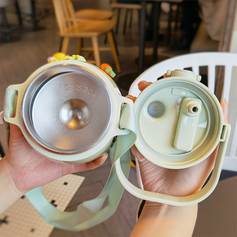 1000ML吨吨畅饮大肚保温杯304不锈钢大容量弹盖水杯