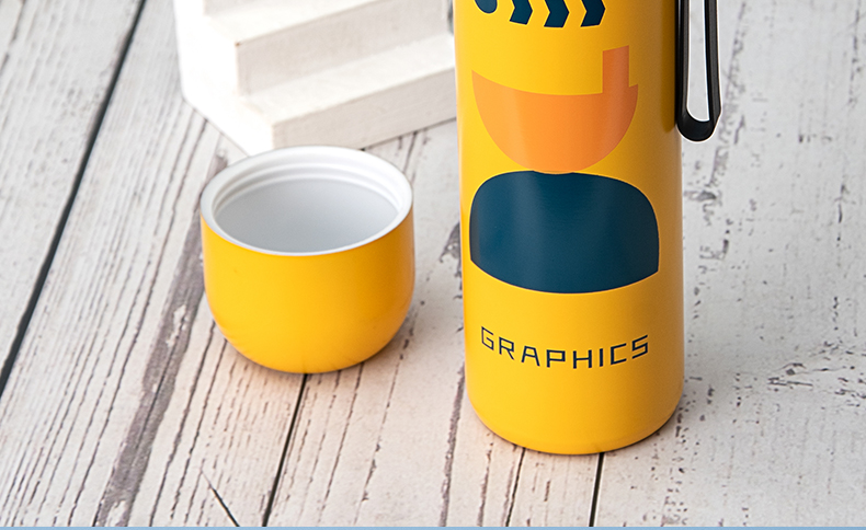 450ML几何系列清雅子弹头保温杯304不锈钢便携水杯