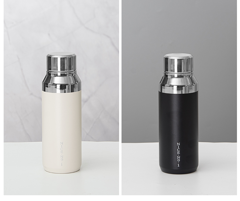 400ML简约时尚奈斯保温杯304不锈钢户外运动直身水杯