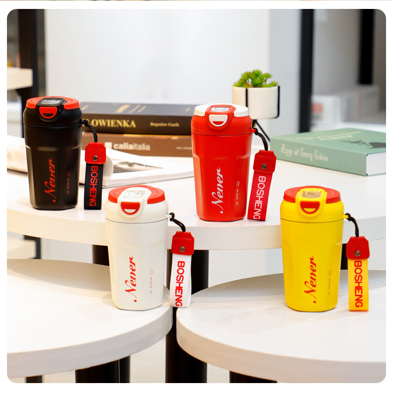 350ML舒米勒保温杯304不锈钢双饮可乐咖啡杯随行杯