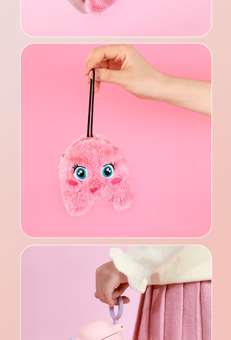 600ML卡通小萌兔小天使保温杯316不锈钢一杯两盖水杯