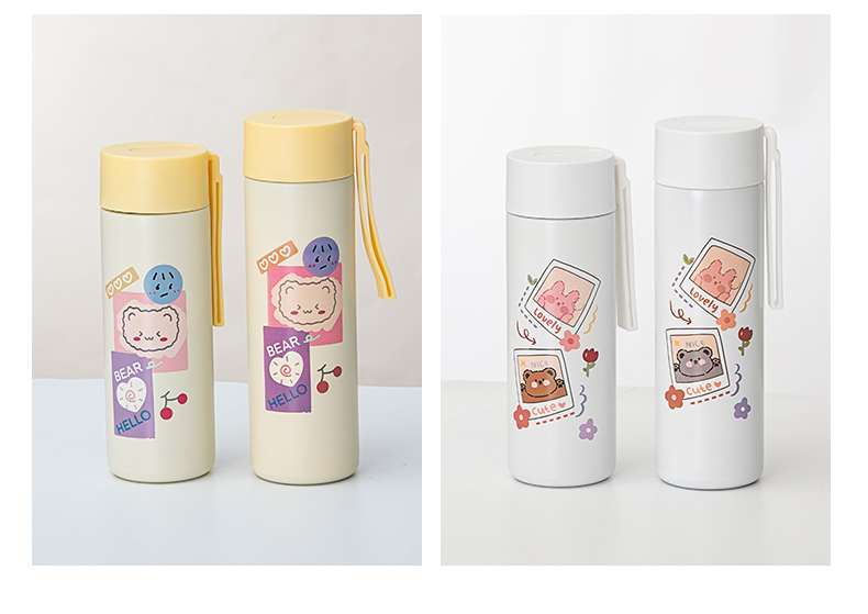 450ML海豚系列吊带直身保温杯304不锈钢小清新水杯