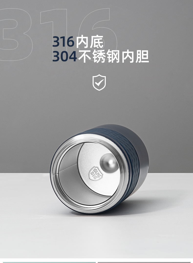 450ML甄吾咖啡杯时尚简约304不锈钢男女士商务保温杯