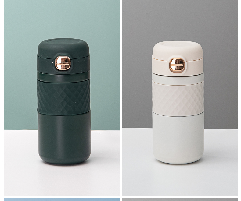 450ML甄吾咖啡杯时尚简约304不锈钢男女士商务保温杯