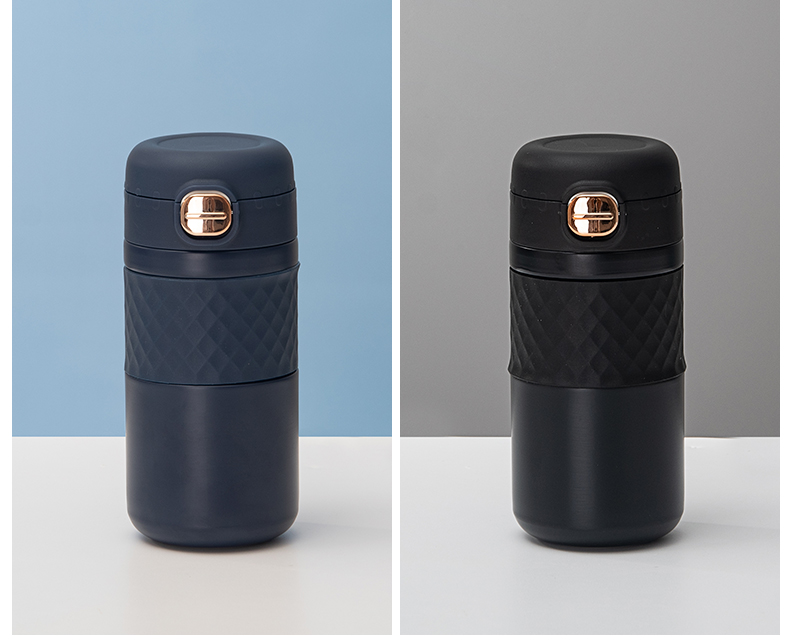 450ML甄吾咖啡杯时尚简约304不锈钢男女士商务保温杯