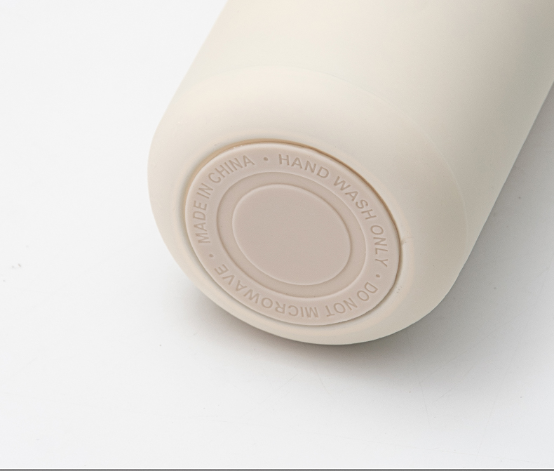 480ML橡胶漆倾心弹跳（温度盖）保温杯304不锈钢水杯