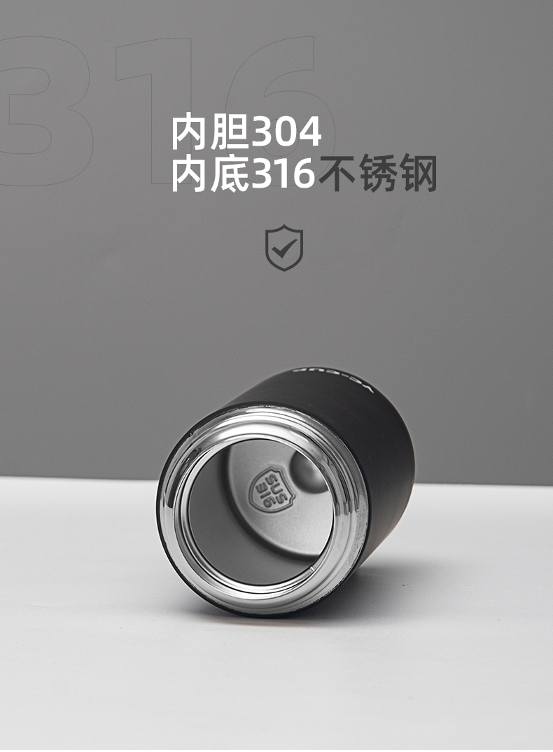 480ML橡胶漆倾心弹跳（温度盖）保温杯304不锈钢水杯