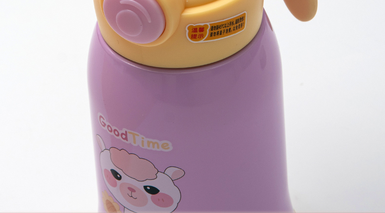 500ML卡通多多熊兔子保温杯304不锈钢一杯两盖水杯