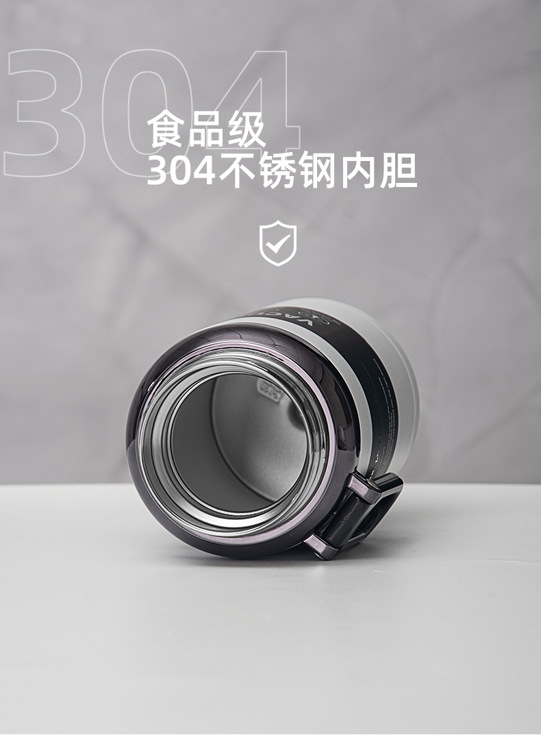1000ML喷塑提手保温杯304不锈钢大容量简约运动水杯