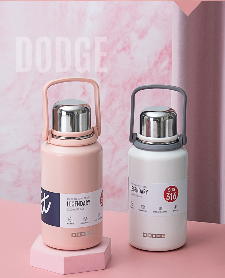 1200ML道奇彪悍金刚保温杯316不锈钢大容量运动水杯