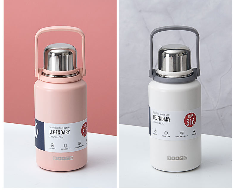 1200ML道奇彪悍金刚保温杯316不锈钢大容量运动水杯