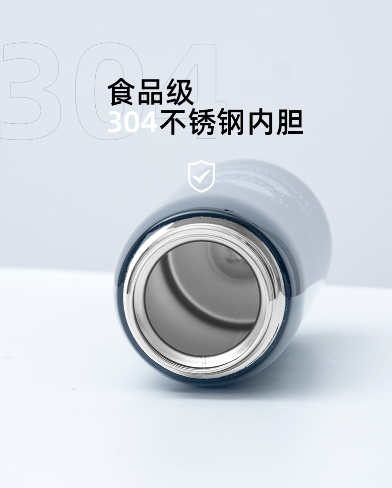 500ML萌熊透明盖吸管线描卡通保温杯304不锈钢水杯