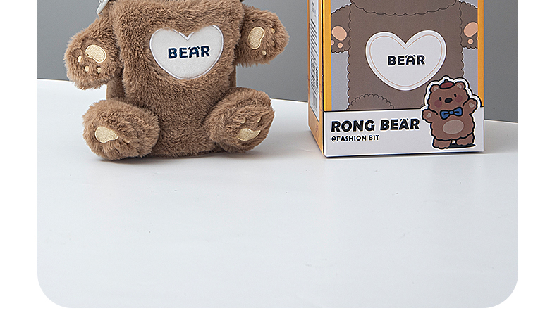 850ML绒绒熊保温杯316不锈钢可爱毛绒杯套吸管水杯