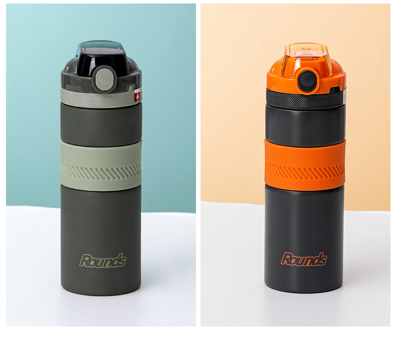 500ML酷乐超能运动保温杯304不锈钢时尚简约吸管杯