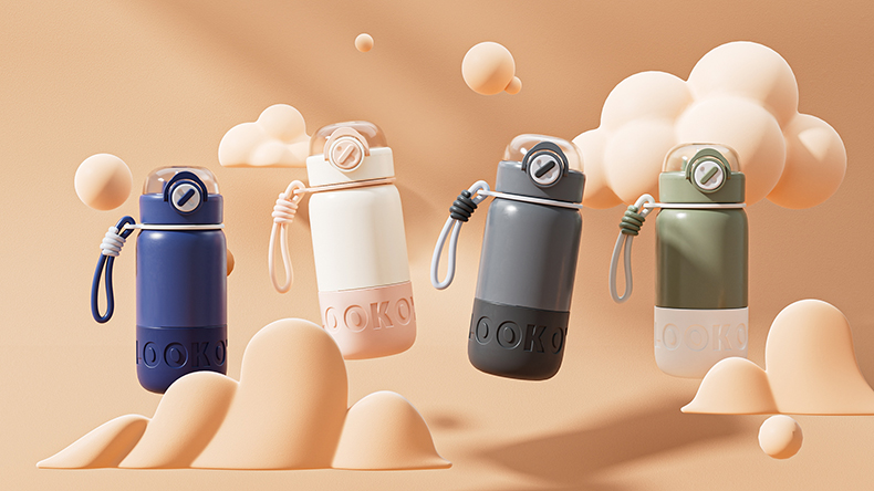 500MLX系列运动保温杯304不锈钢个性潮流吸管杯