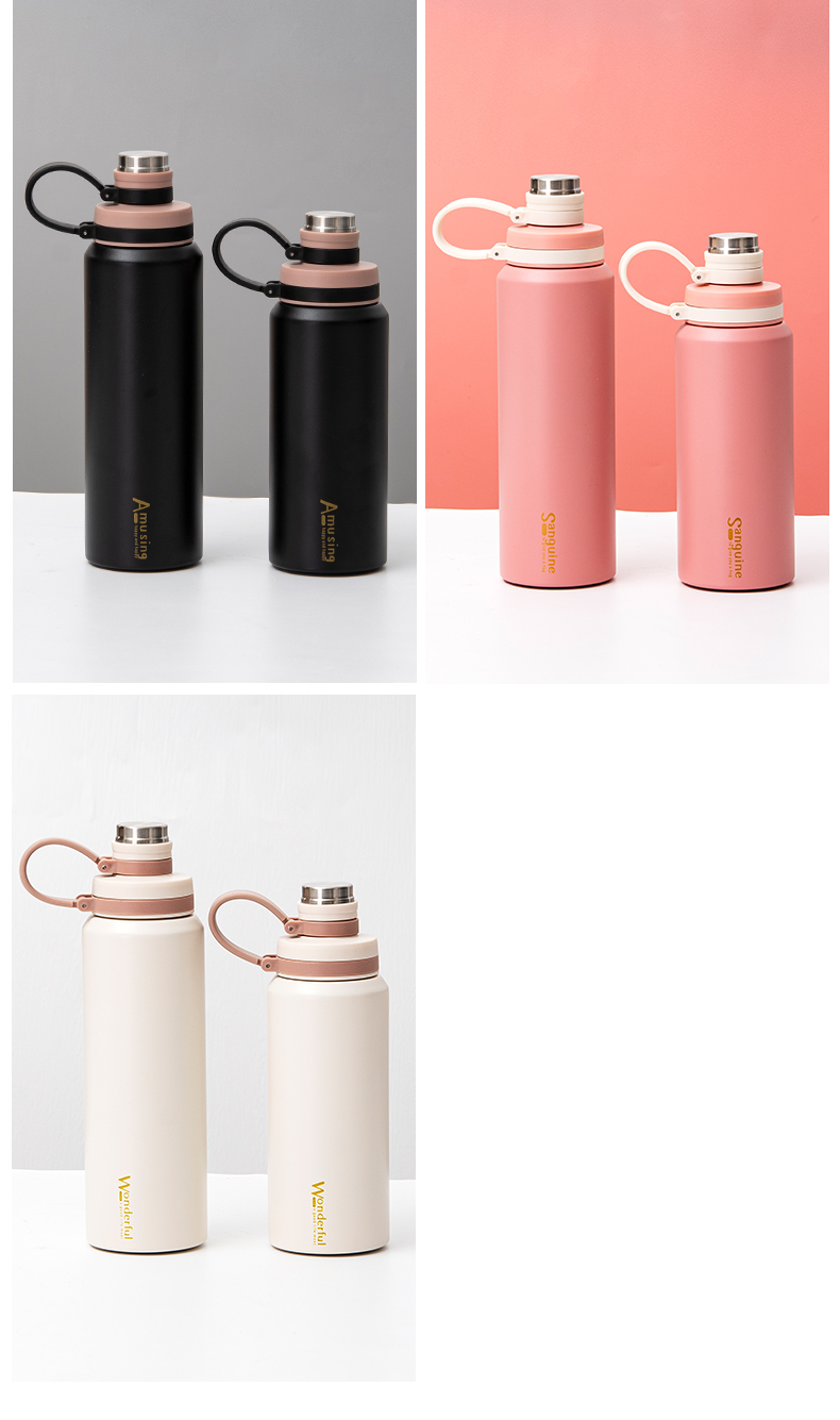 600ML格度运动保温杯304不锈钢大容量简约便携水杯