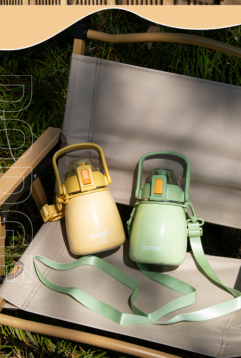 600ML道奇胖嘟嘟大肚保温杯316不锈钢便携运动水杯子