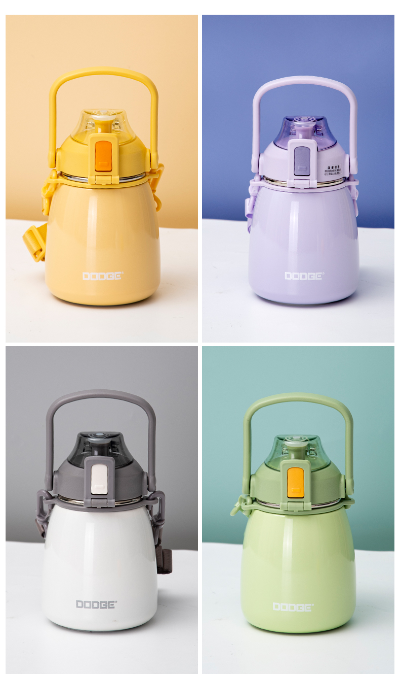 600ML道奇胖嘟嘟大肚保温杯316不锈钢便携运动水杯子