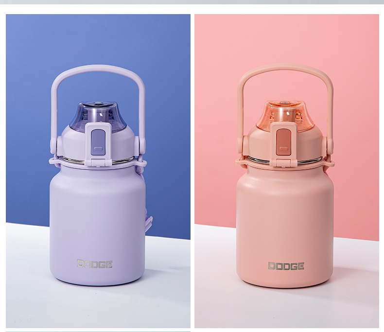 950ML道奇滤生活焖茶水壶316不锈钢大容量运动保温杯