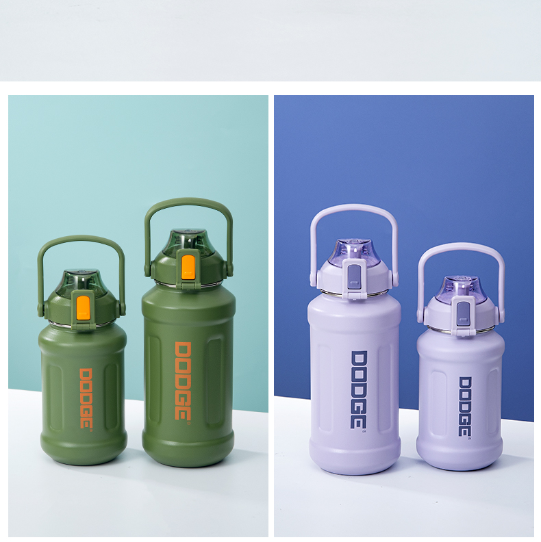 950ML道奇胖墩泡茶保温杯304不锈钢大容量运动水杯