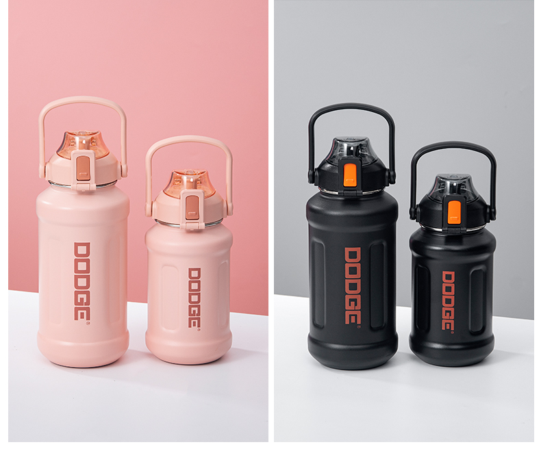 950ML道奇胖墩泡茶保温杯304不锈钢大容量运动水杯