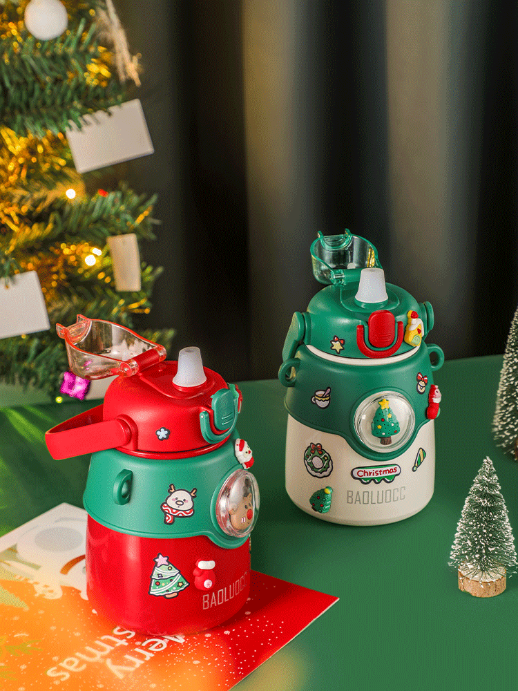 850ML圣诞大肚保温杯