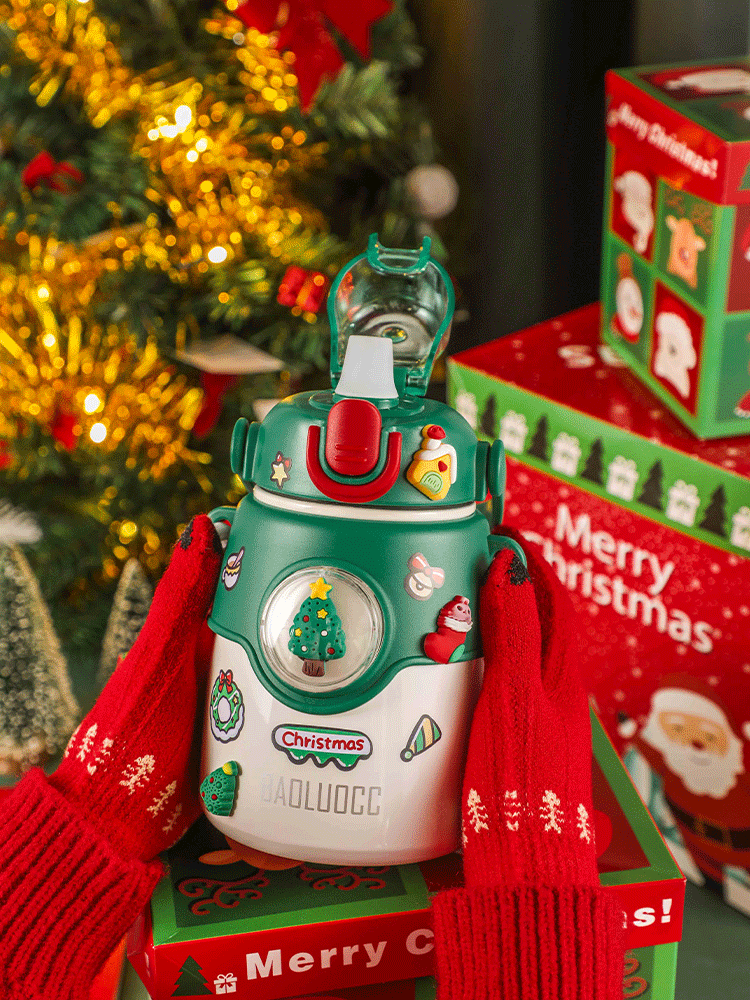 850ML圣诞大肚保温杯