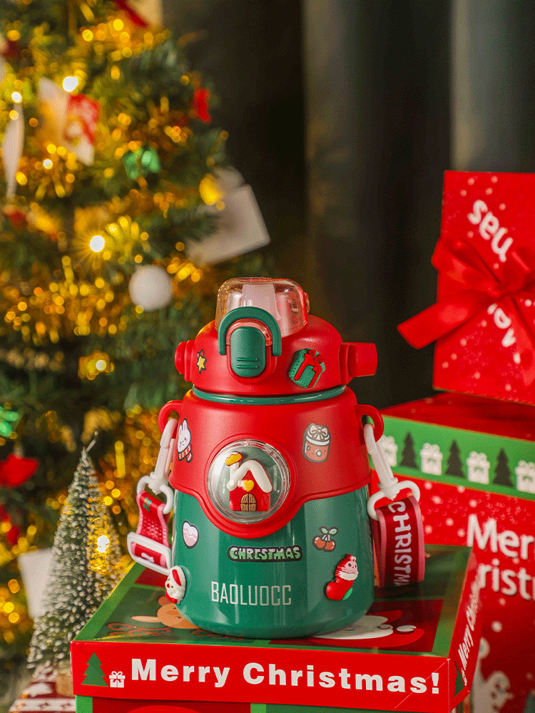 850ML圣诞大肚保温杯