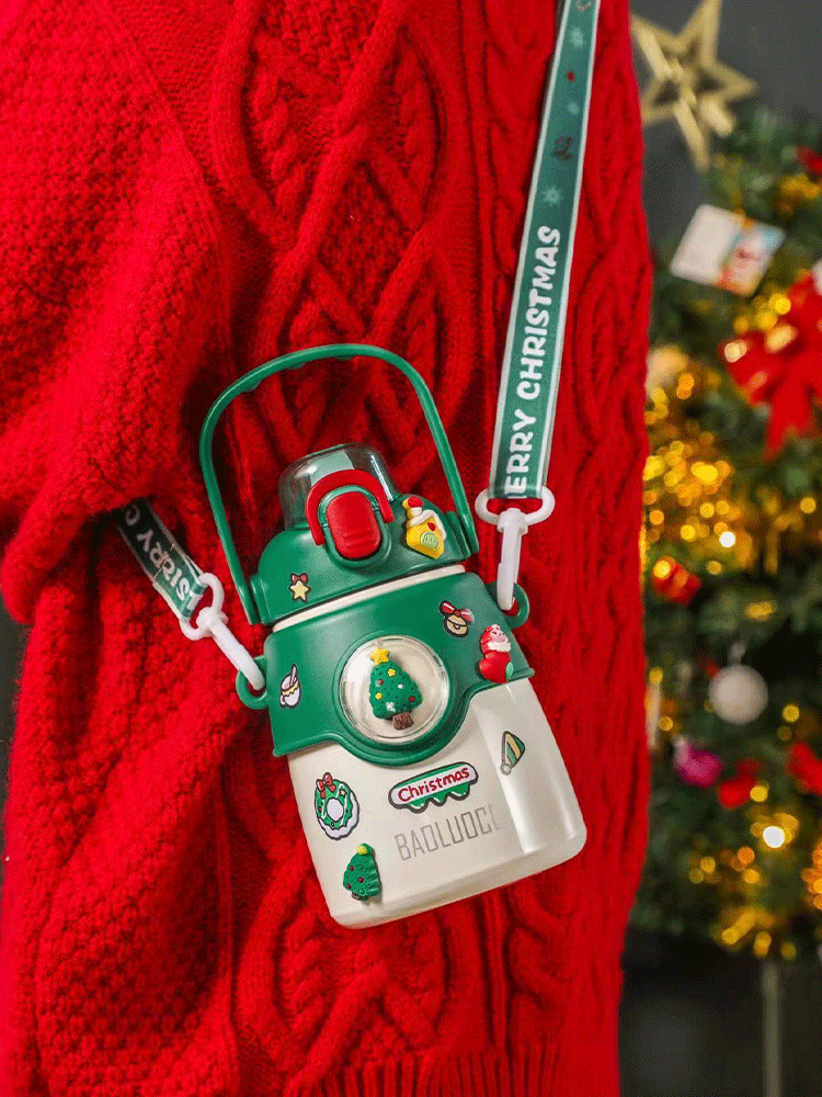 850ML圣诞大肚保温杯