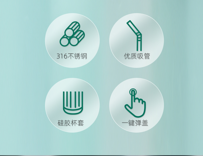 640ML酷酷熊硅胶套太空杯