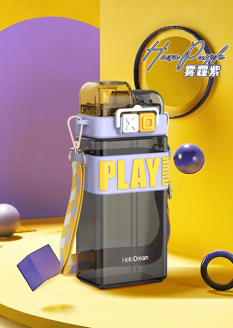 520ML朋克双饮吸管杯