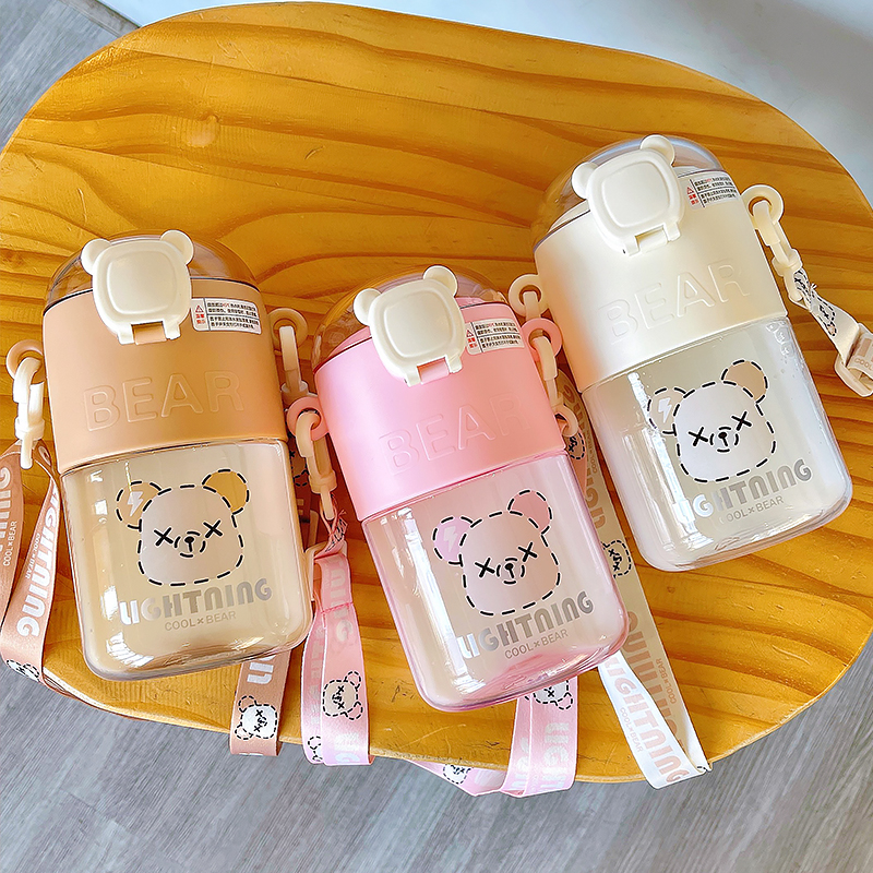 600ML闪电熊塑料杯