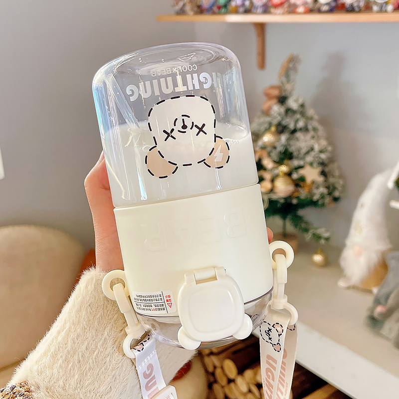 600ML闪电熊塑料杯