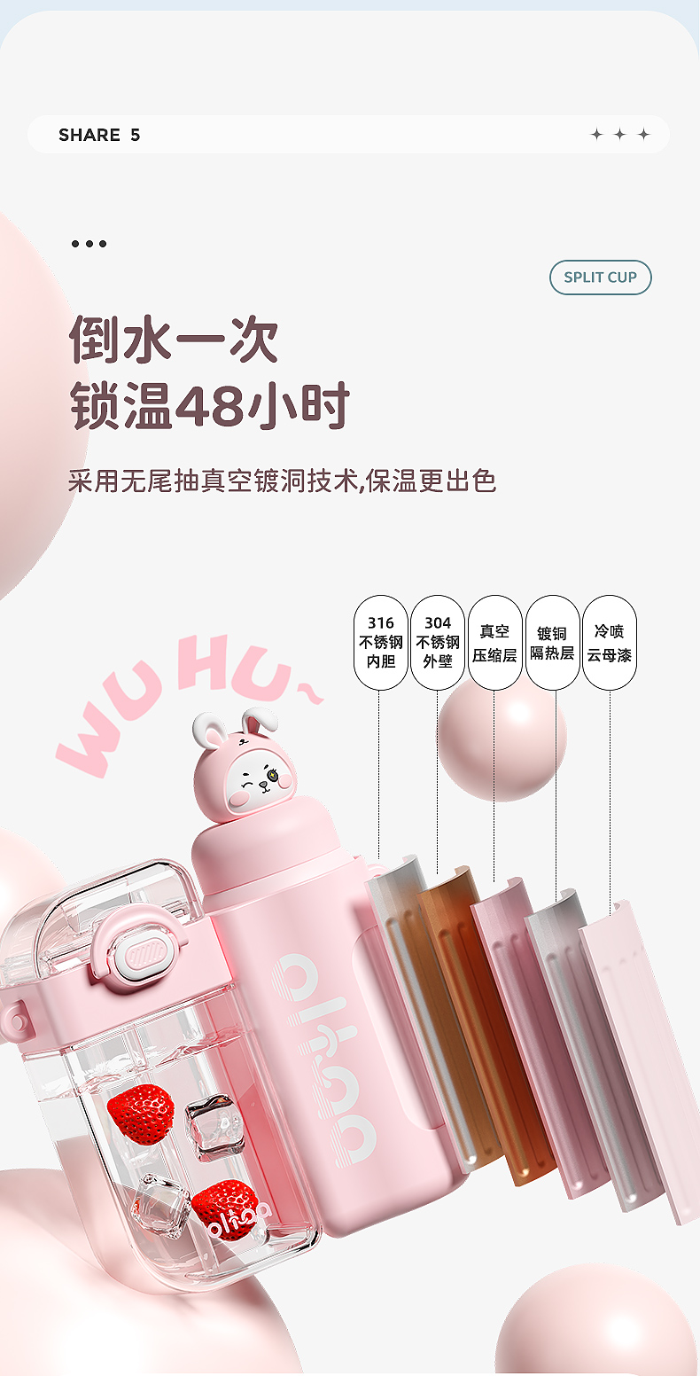 400+320ML噢哈魔力拆分分享杯