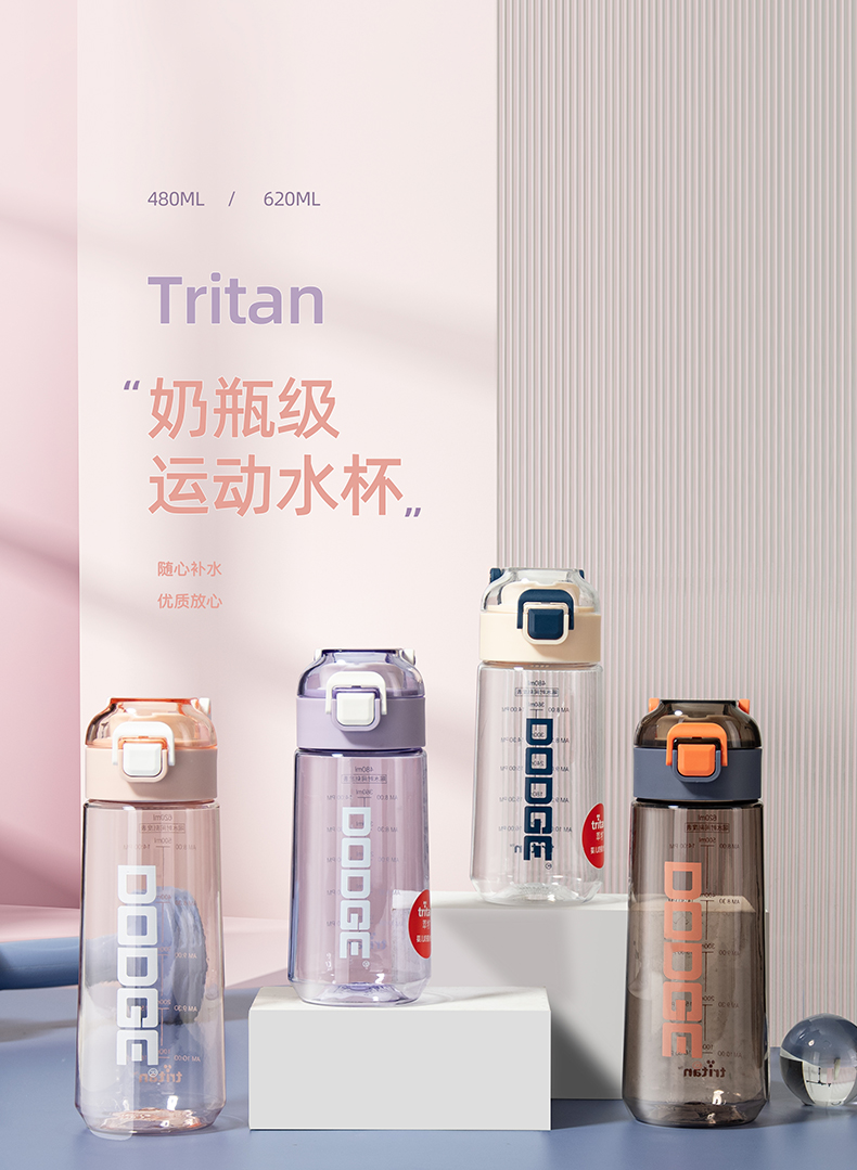 620ML道奇机器人瓦力休闲塑料杯Tritan个性潮流直饮水杯